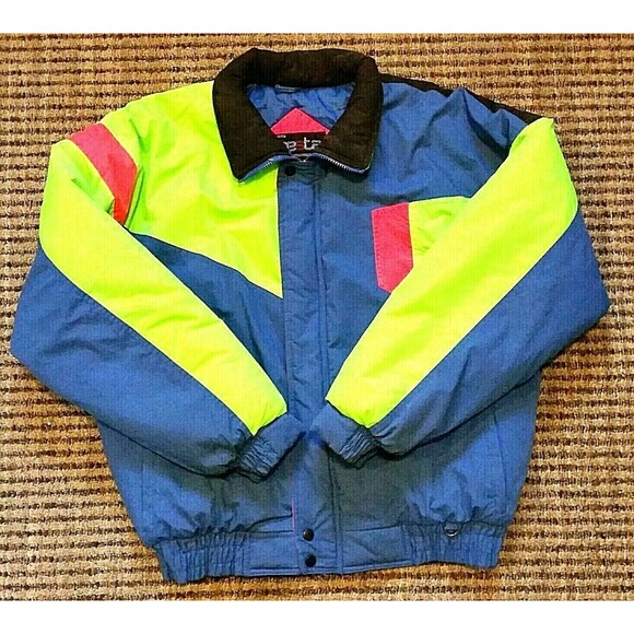 L.L Bean Cresta Ski Jacket Womens L Colorful Windproof Waterproof Breathable VTG - Picture 1 of 9